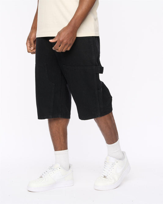 Teleman Denim Shorts Black