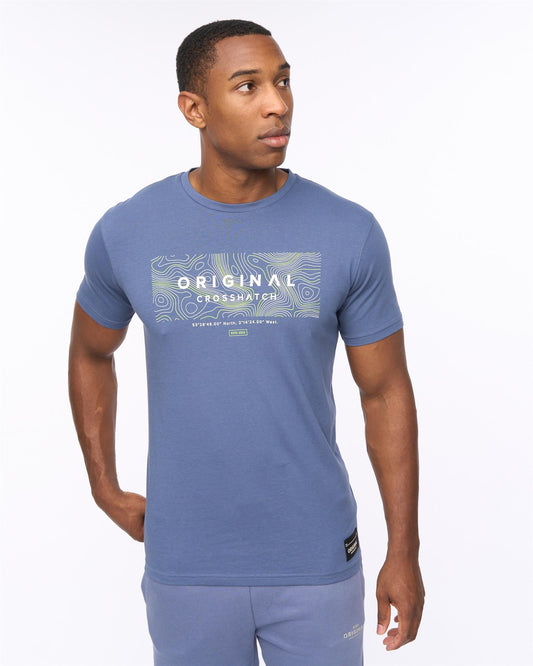 Mappedout T-Shirt Denim Blue
