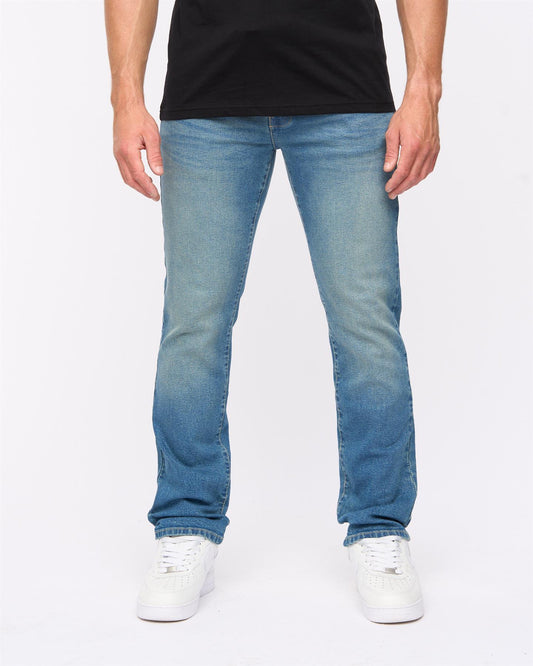 Farrowed Stretch Denim Jeans Stone Wash