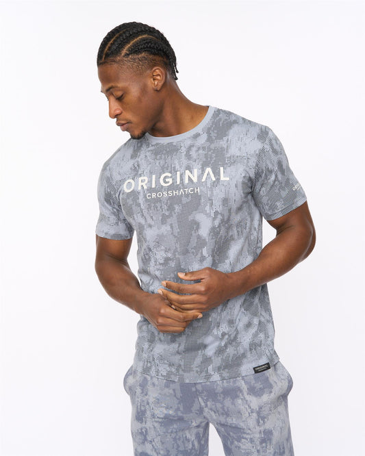 Bardon Camo T-Shirt Steel Blue