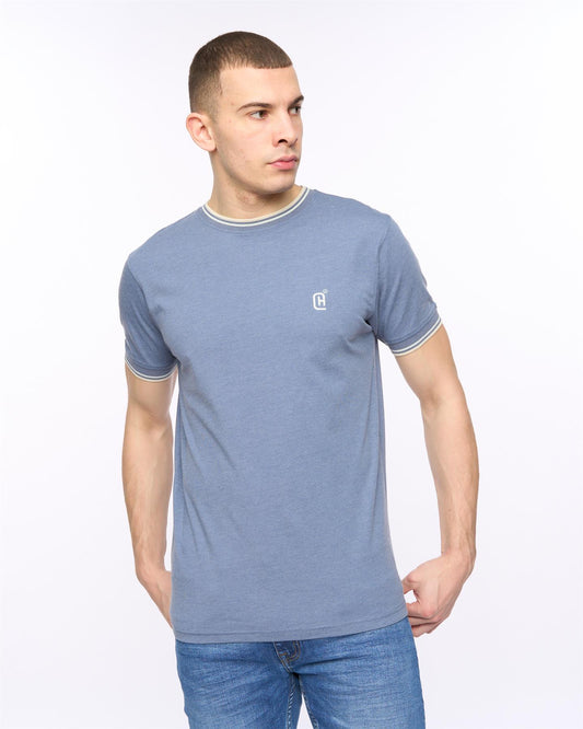 Deuxtip T-Shirt China Blue Marl
