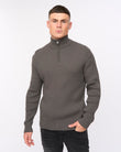 Havaline 1/4 Zip Knit Charcoal Grey