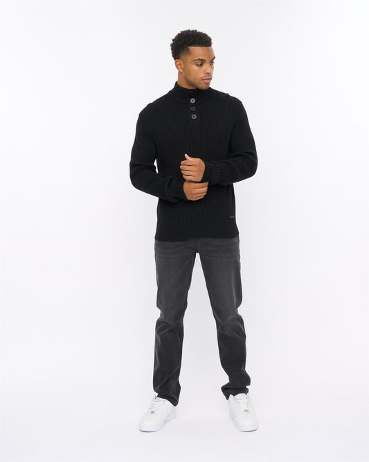 Wellburys Chunky Knit Black