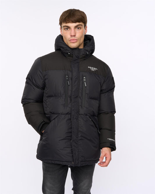 Squadage Panel Jacket Black
