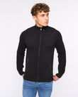 Birchin Zip Thru Knit Black