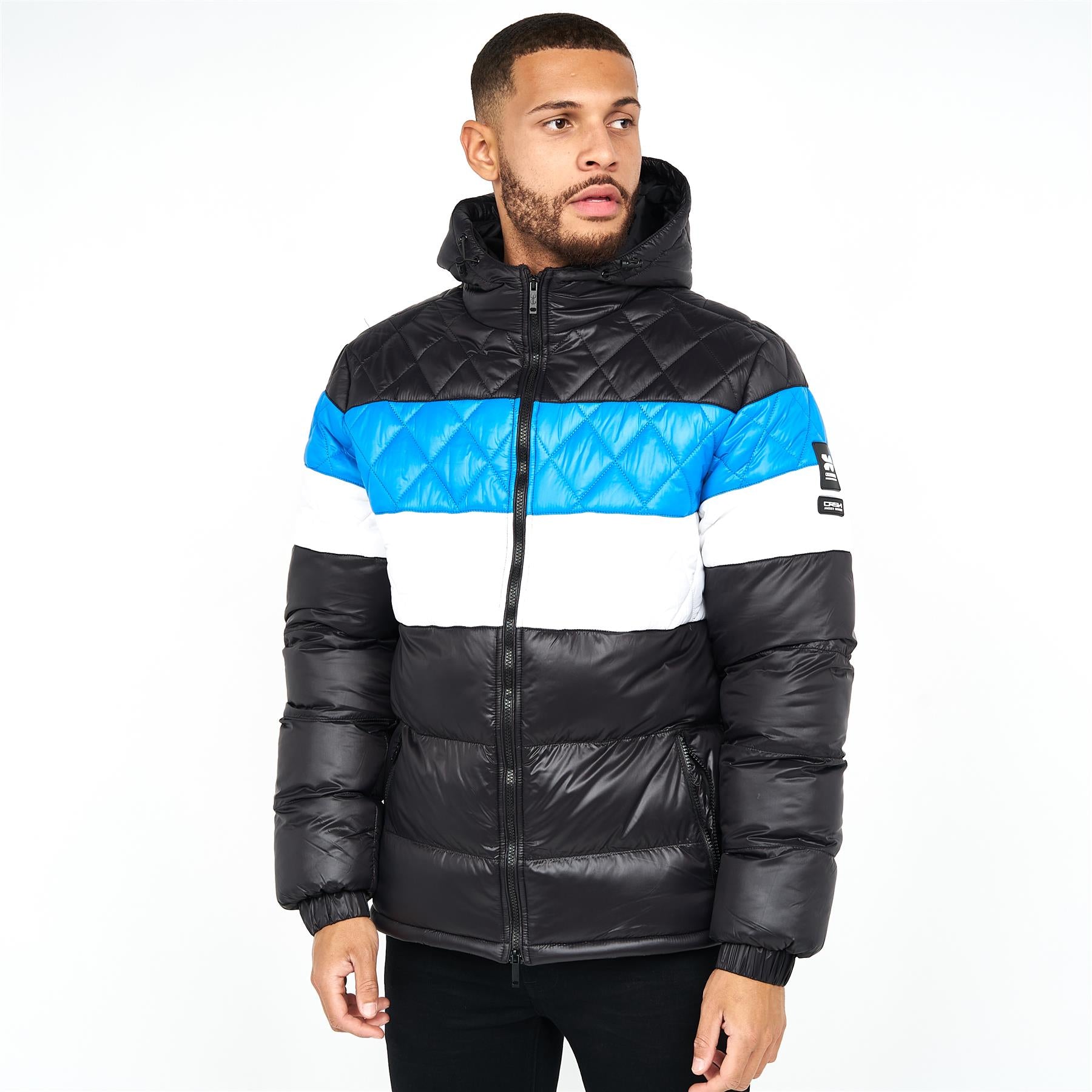 crosshatch Pelmarsh Jacket Black/Blue