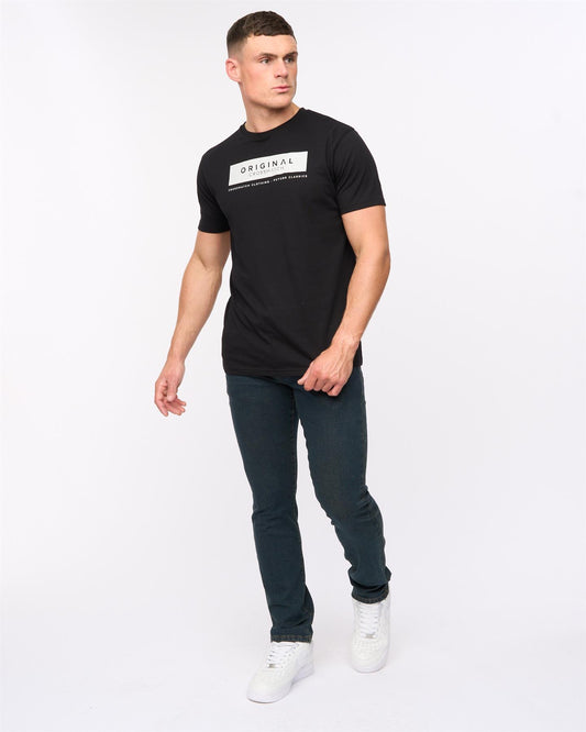 Farrowed Stretch Denim Jeans Raw Wash