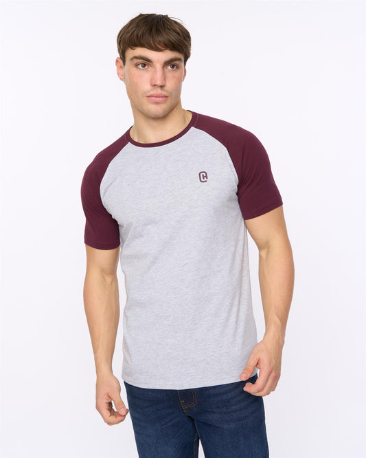 Remison T-Shirt Raisin/Grey Marl