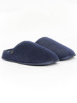 Miyabi Fur Slipper Mule Navy