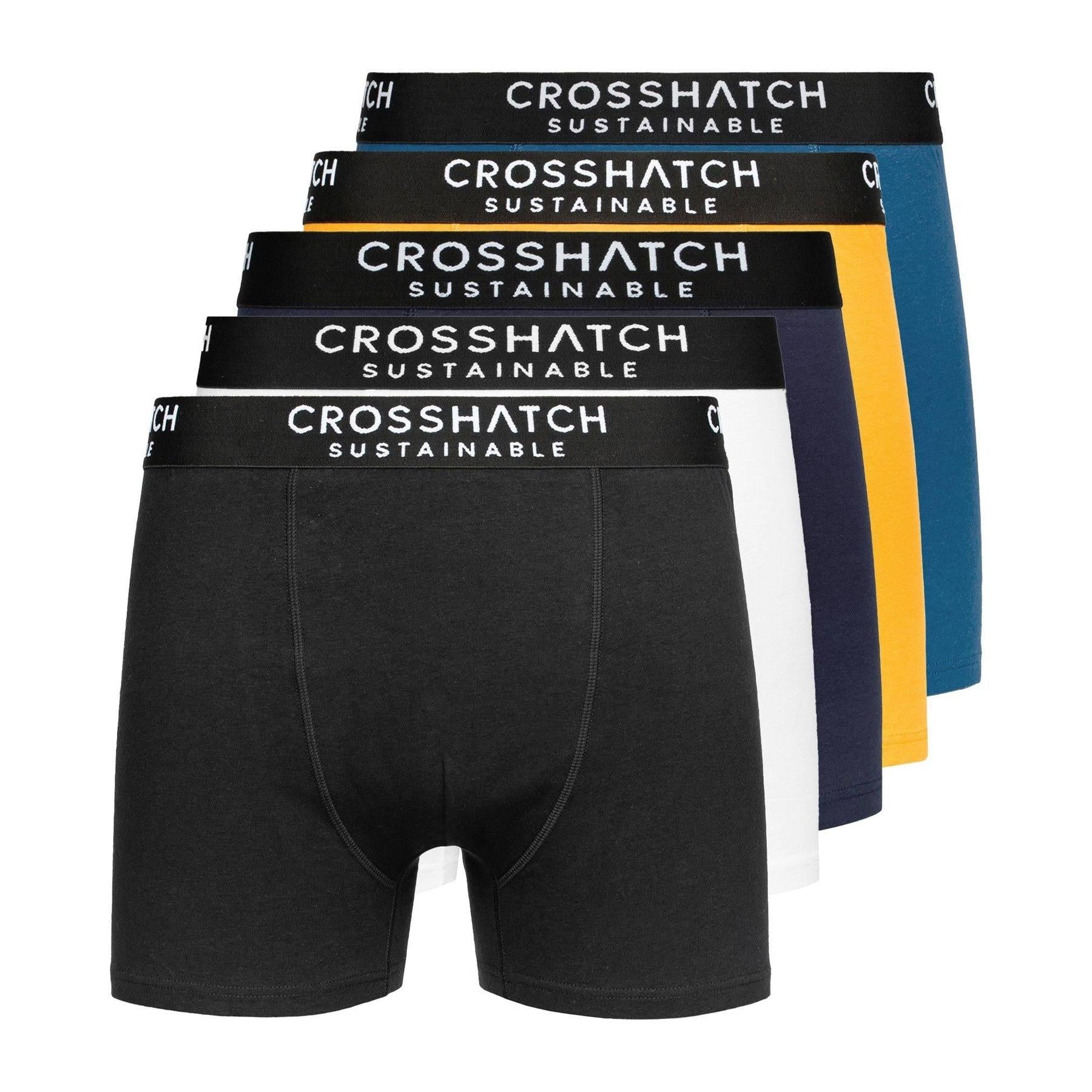 Orlander Boxers 5pk Black Navy Blue Mustard White
