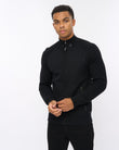 Birchin Zip Thru Knit Black