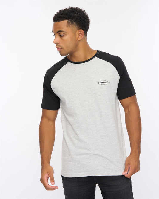 Meza T-Shirt Grey Marl/Black
