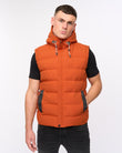 Kampleys Embossed Gilet Burnt Orange