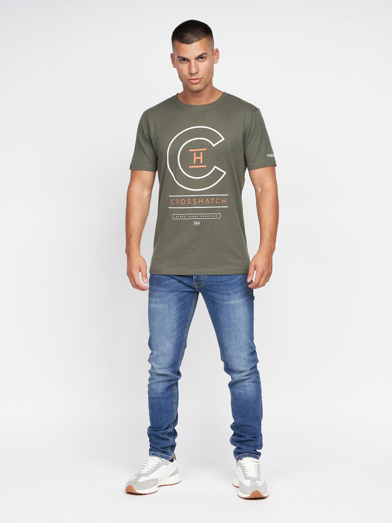 Univarsity T-Shirt 2pk Olive/Grey