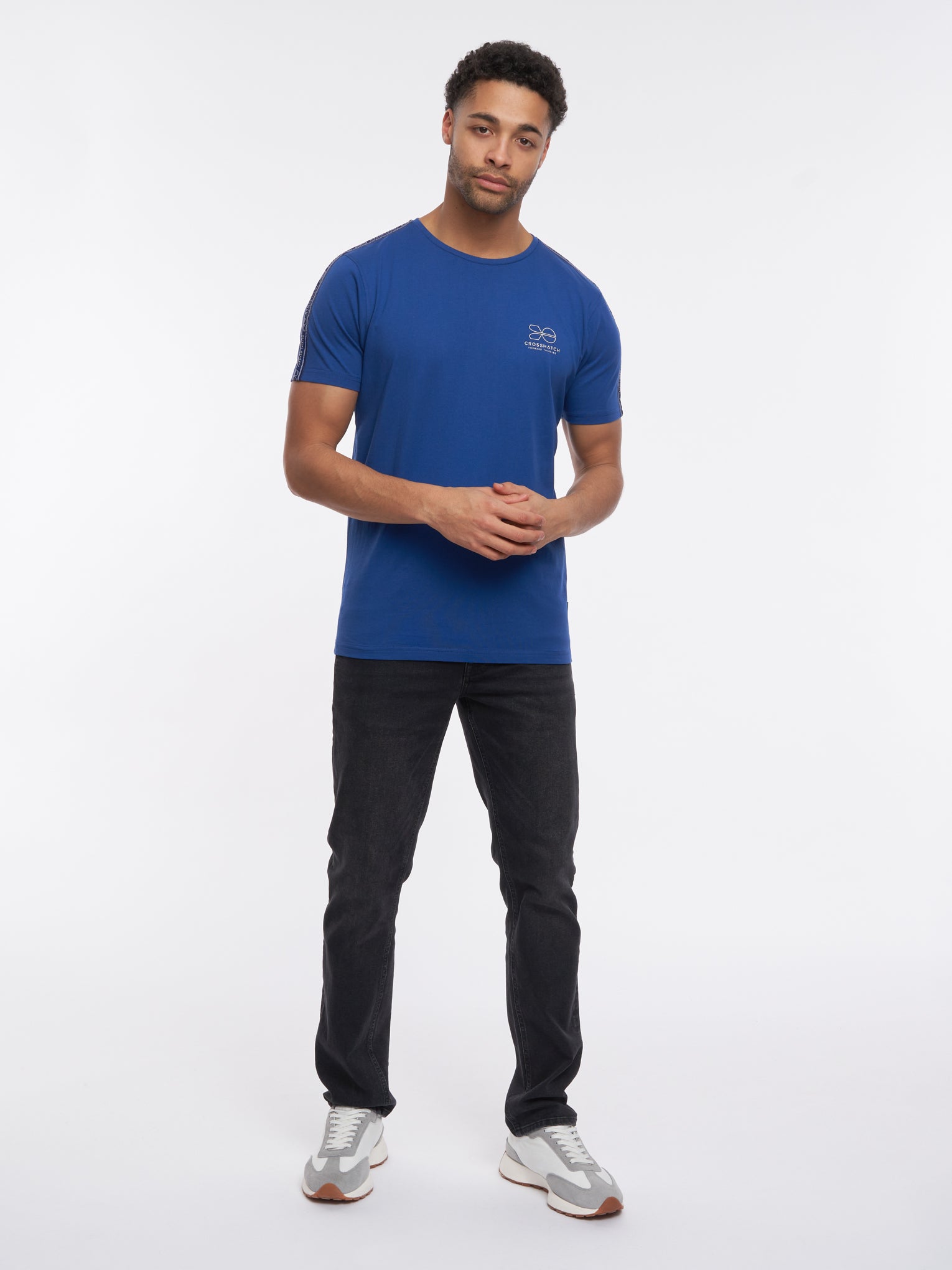 Mens Caveron T-Shirt Blue – Crosshatch