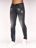 Emaciated Distressed Denim Jeans Grey