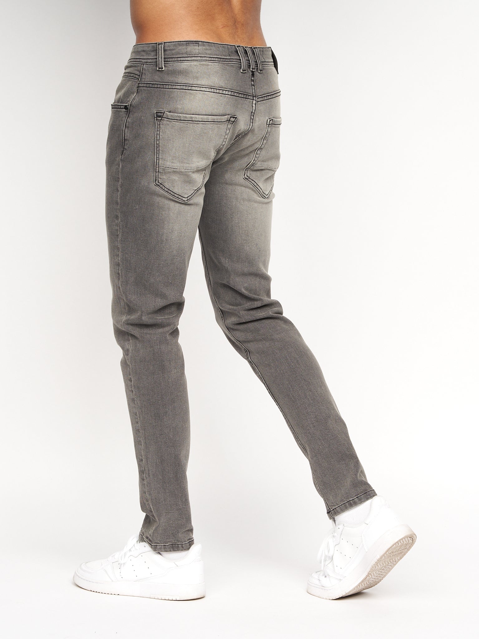 Kozzak washed super skinny fit grey jeans - G3-MJE4626