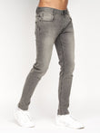 Malcolm Slim Fit Jeans Light Grey Wash