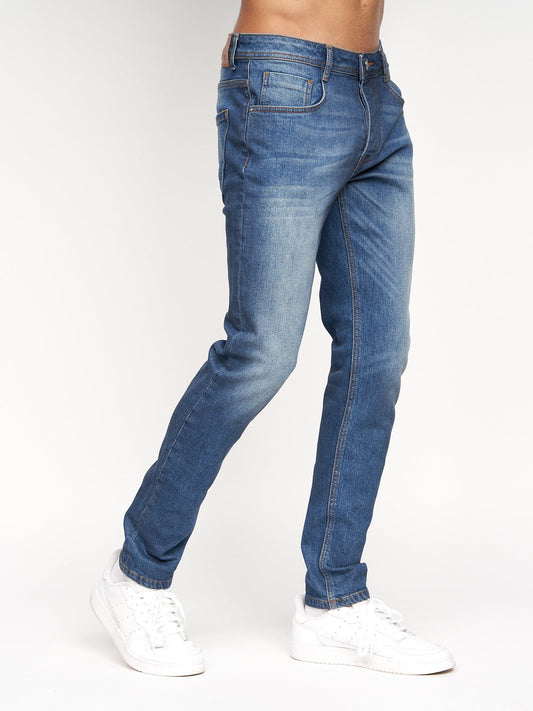 Malcolm Slim Fit Jeans Stone Wash