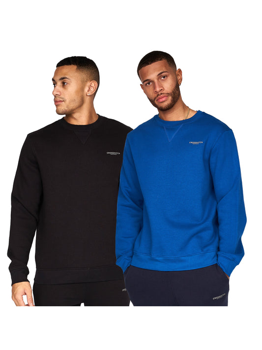 Traymax Crew Sweat 2pk Black/Royal