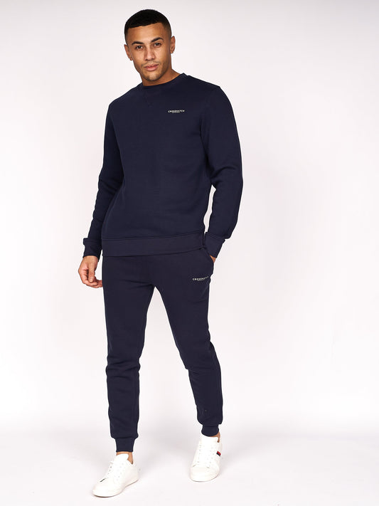 Traymax Crew Sweat 2pk Navy/Mustard