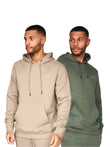 Traymax Hoodie 2pk Khaki/Stone