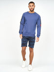 Brickmore Crew Sweat Blue Indigo