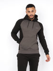 Helston Hoodie Black/Charcoal Marl