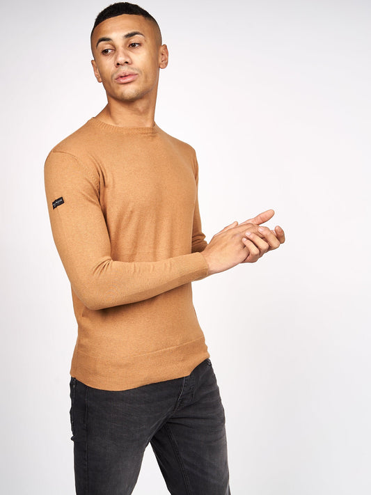 Lempton Knit Brown Marl