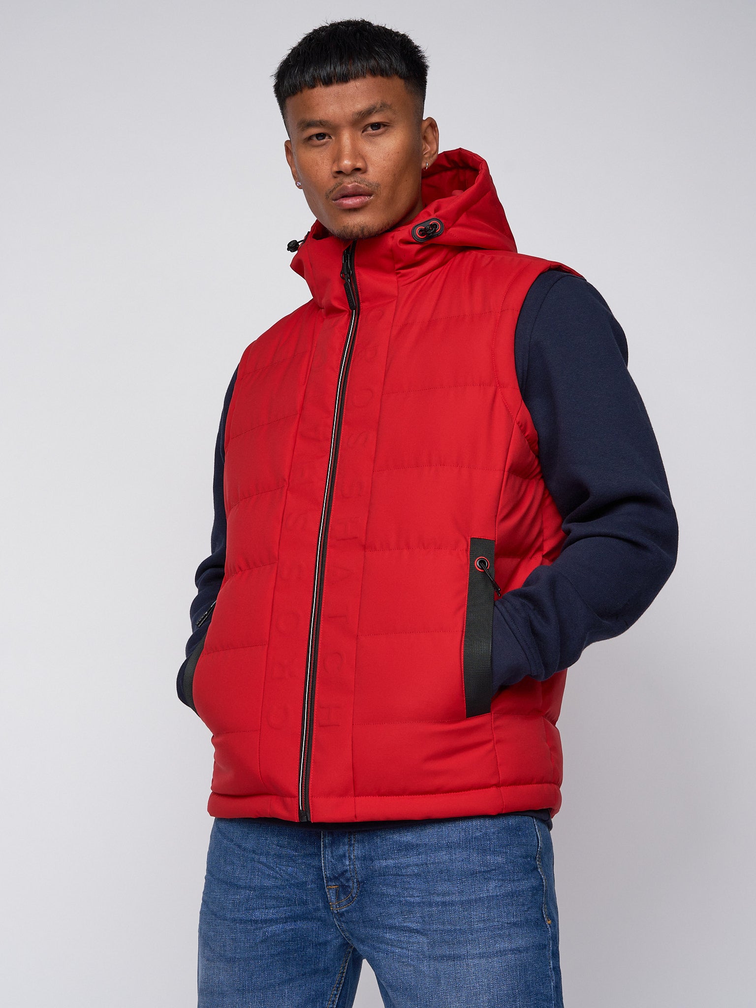 crosshatch vest