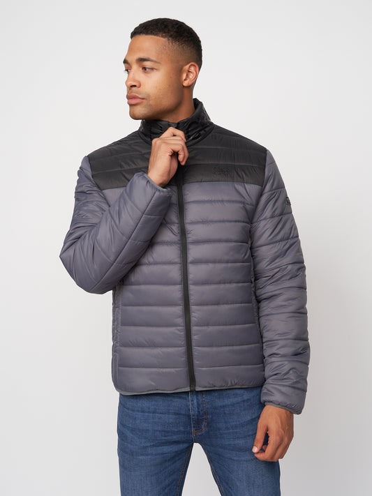 Presnell High Neck Jacket Charcoal