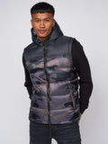 Stanfield Hooded Gilet Dark Camo