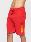 Flocked Shorts Red