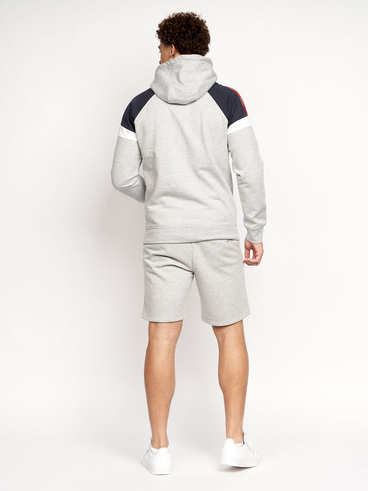 Reginald Hoodie & Shorts Set Grey Marl