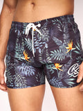 Rainforest Swim Shorts Black Floral